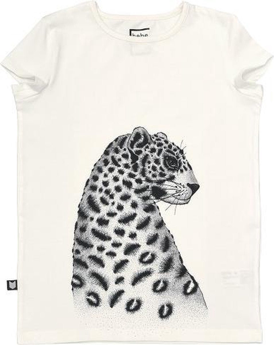 HEBE - meisjes t-shirt - luipaard - korte mouw - Maat 122/128