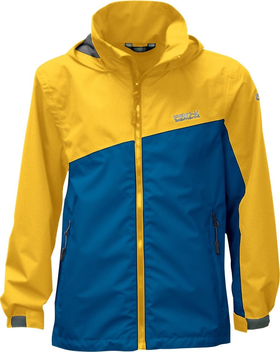 Pro-x Elements Outdoorjas Tanis Junior Polyester Geel/blauw Mt 104