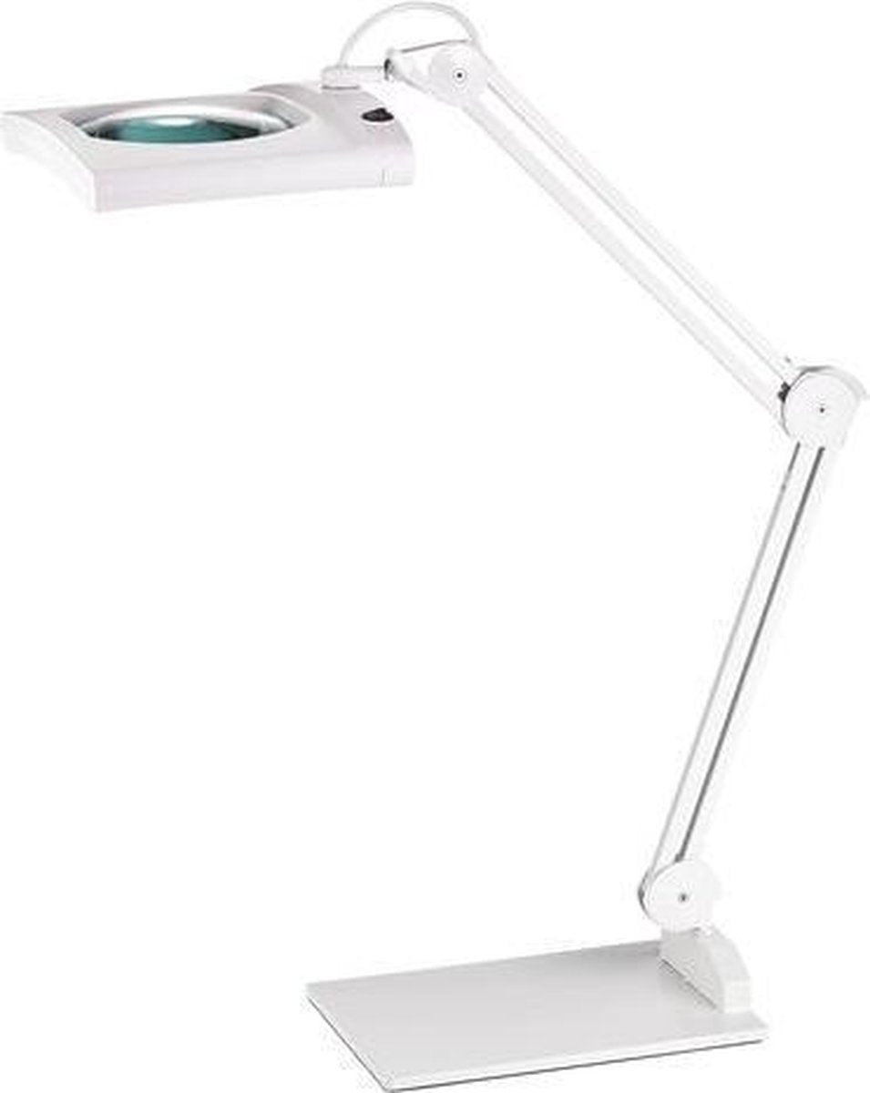 Bureaulamp Alco LED met loep - wit 12