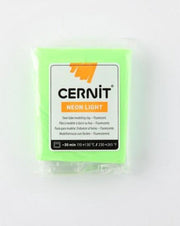 Boetseerklei Neon Groen - Cernit Neon 56g green - 6 stuk