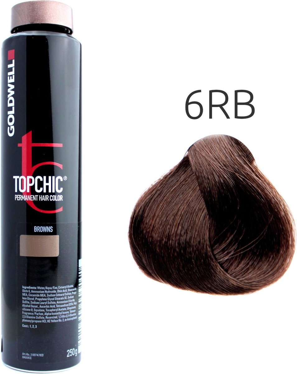 Goldwell - Topchic Depot Bus - 6-RB Middel Rood Berken - 250 ml