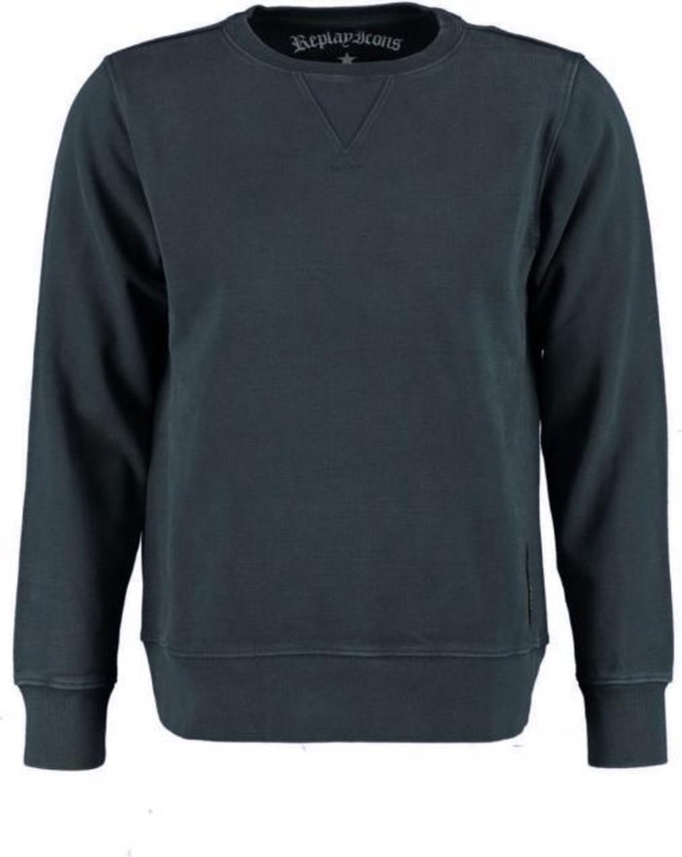 Replay donkerblauwe sweater - Maat S