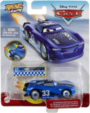 Disney Pixar Cars Rocket Racing XRS Ed Truncan - 8 cm - Blauw