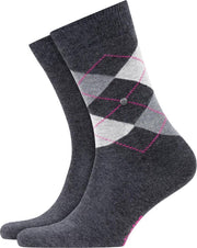 Burlington Everyday 2-Pack Dames Sokken - Grijs - Maat 36-41