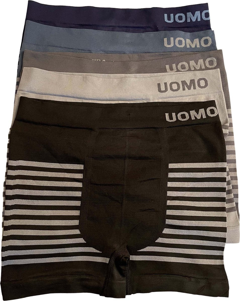Hoogwaardige Kwaliteit Heren Boxershort / Onderbroeken Set | 5 stuks | Gestreept - Maat - M/L