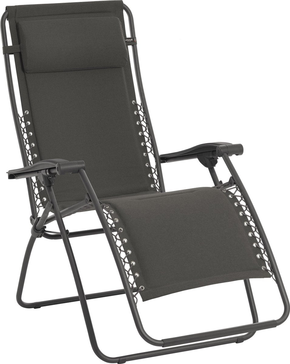 Lafuma RSX Polycoton mat. Relaxstoel - Inklapbaar - Verstelbaar - Ardoise