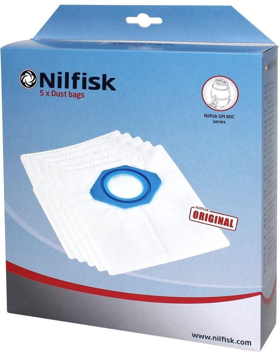Nilfisk Stofzuigerzak GM80- GS90 - 107418500  origineel