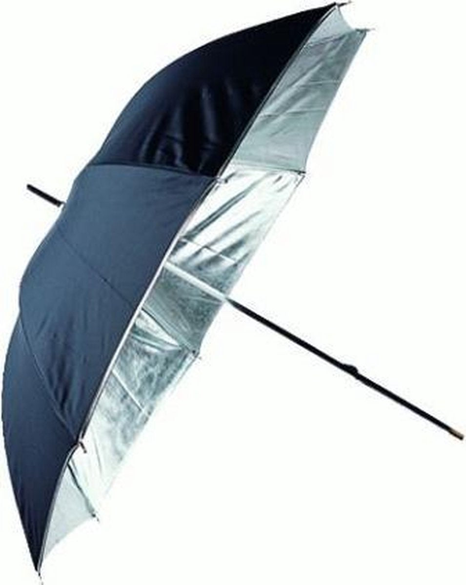 Linkstar Flitsparaplu PUR-84SB Zilver/Zwart 84 cm