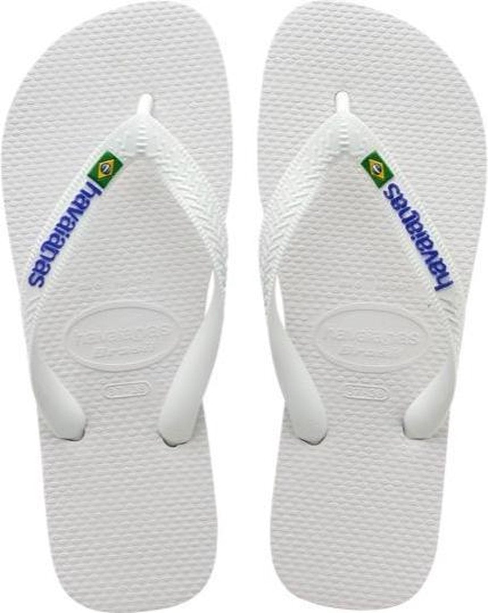 Havainas Brasil Logo Slippers - White - maat 35-36
