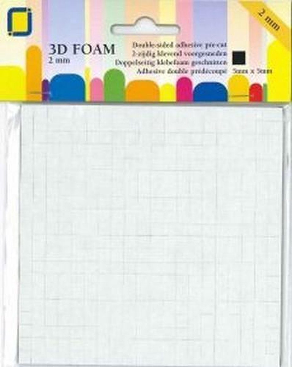 JeJe Foam dots zwart 2 X 5 x 5 mm 3.3142
