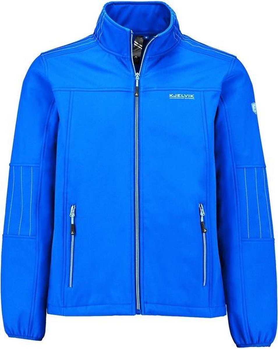 Kjelvik heren softshell jas Denny blue - maat M