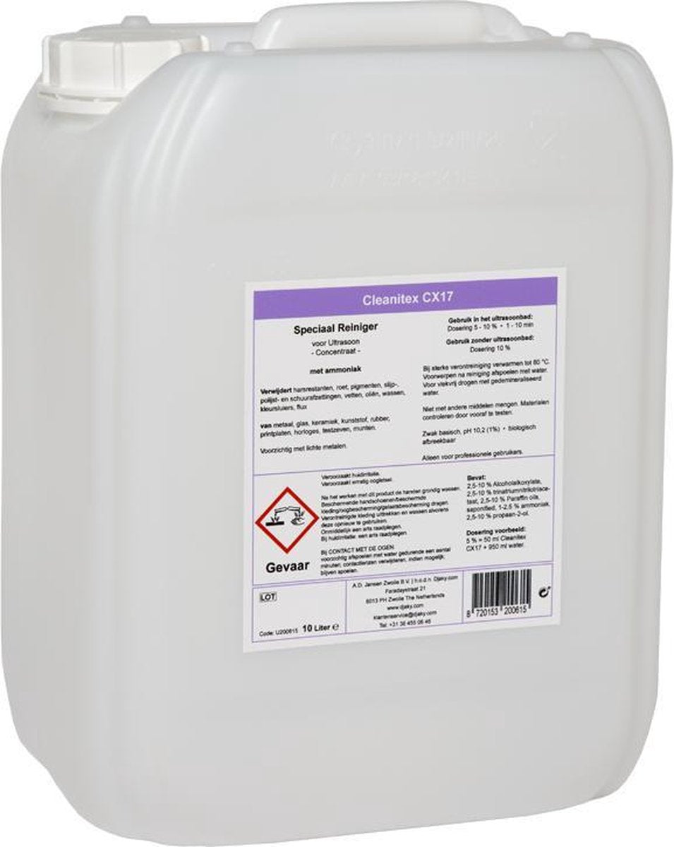 CLEANITEX CX17 - 10L Reinigingsconcentraat voor klokken