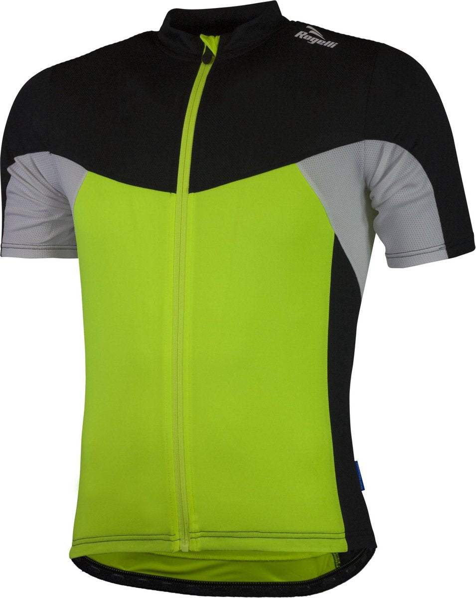 Rogelli Recco 2.0 - Fietshirt - Heren - Maat XXXL - Korte mouwen - Geel/Zwart/Wit