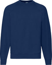 Sweater raglan mouwen ronde hals voor heren Winter– 280 grams kwaliteit- Dark Navy -Maat XL- 40% katoen
