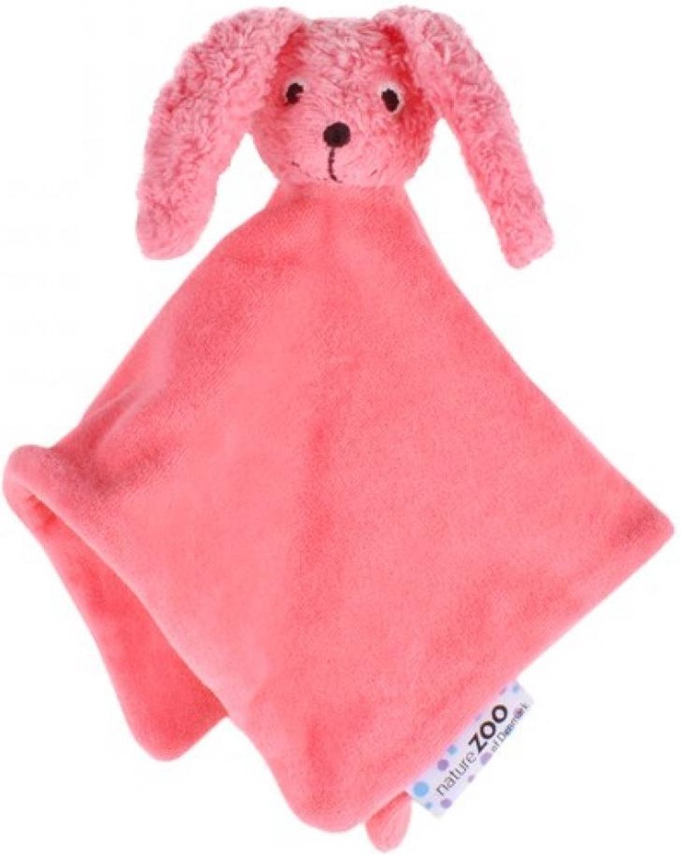 Naturezoo Knuffeldoekje Konijn Biologisch 32 Cm Roze