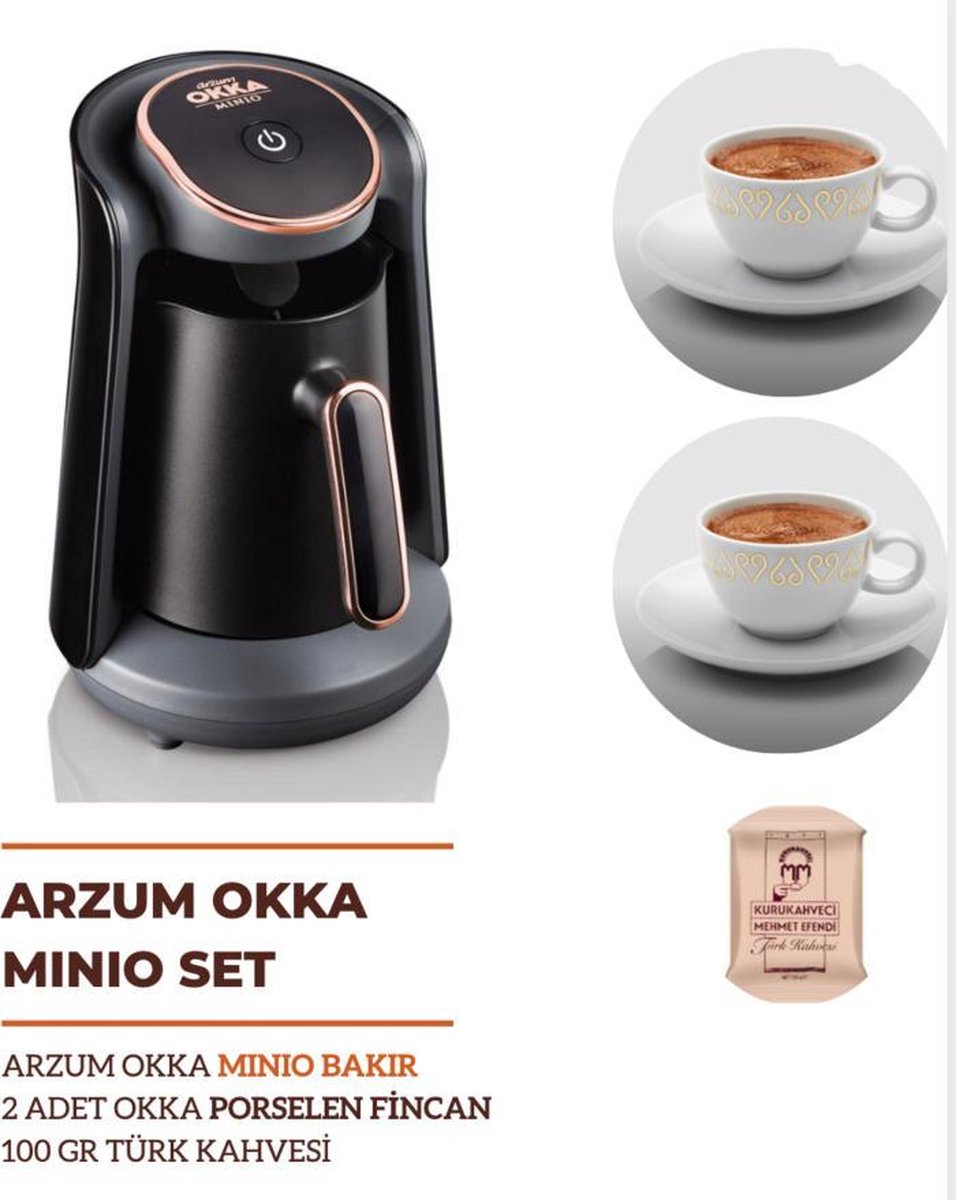 Arzum OKKA Minio GIFT SET2 - Copper bij Fienzi