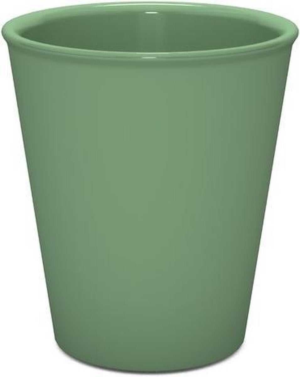 Beker deksel en antisliprand (apart): 450 ml - salie groen