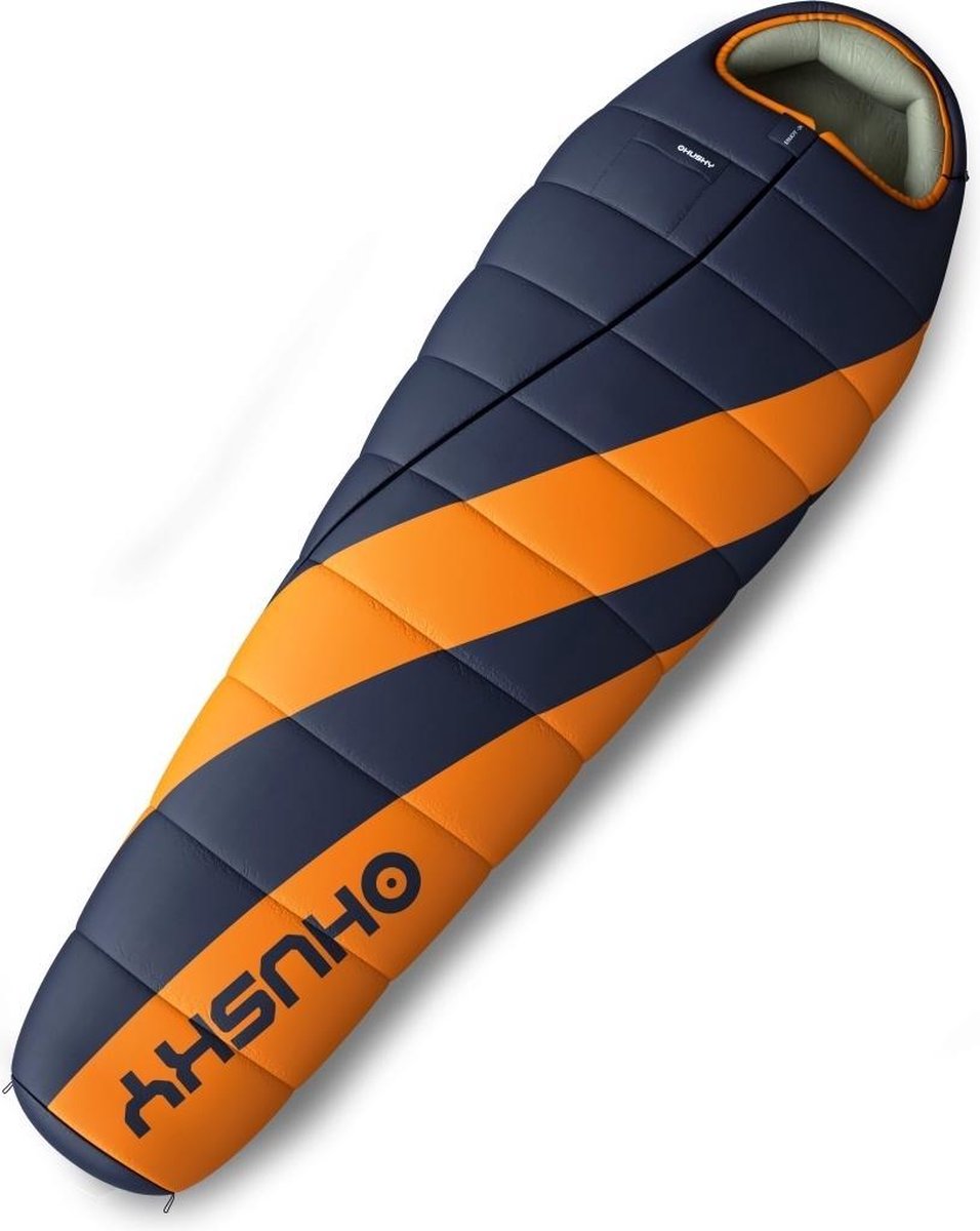 Husky Slaapzak Enjoy 85 X 220 Cm Nylon Oranje/blauw