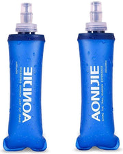 2-pack - 500ML - Opvouwbare Waterfles - Soft flask -BPA Vrij - Zachte Fles - Hardlopen - Camping  - Wandelfiets - 2X