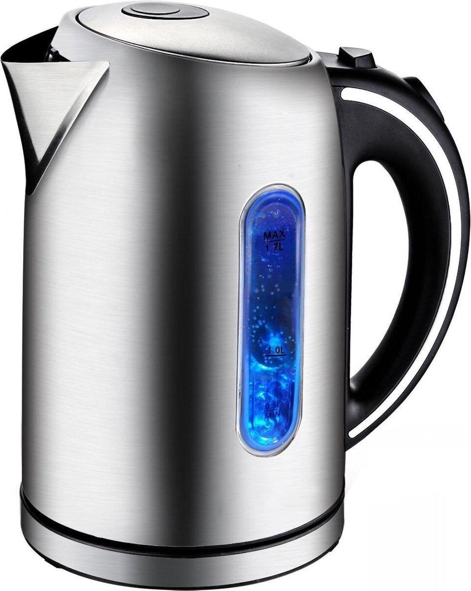 Waterkoker - Igna Kiny - 1.7 Liter - 2200 Watt - RVS - Zwart/Zilver