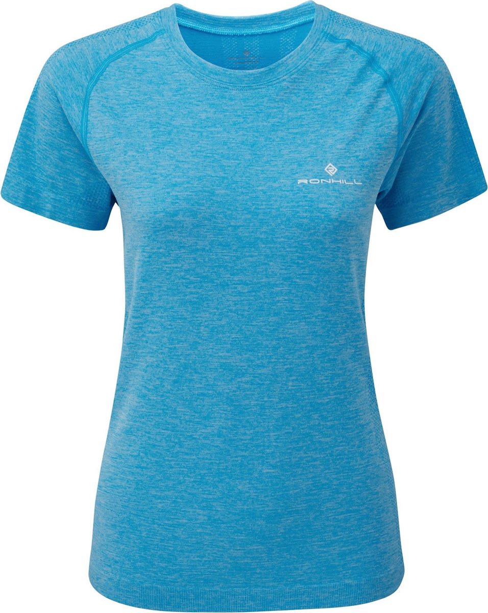 Ronhill Infinity Marathon SS T-Shirt Dames Blauw