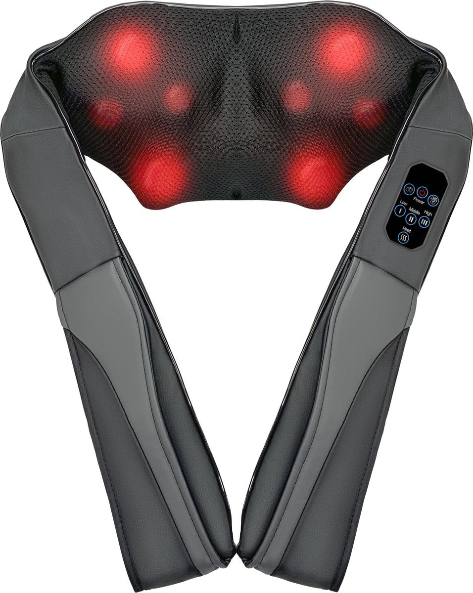 WeRelieff Shiatsu Massage Kussen met Warmte – 2 Soorten Nekmassage – Auto Massage Apparaat voor Nek en Rug