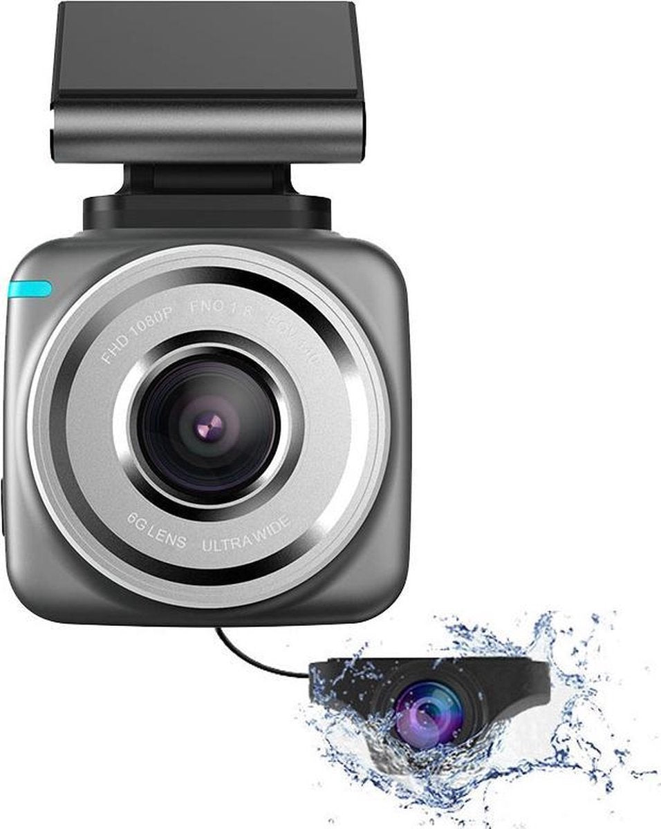Anytek Q2 2CH Dual Wifi Touch FullHD dashcam voor auto