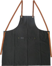 Everdure Barbecue Keukenschort - One Size Fits All - Katoen/Leer - Zwart