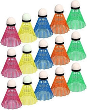15x Gekleurde badminton shuttles