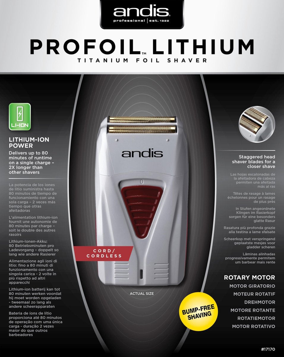Andis Shaver ProFoil Lithium TS1 #17170