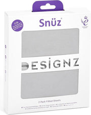 Snuz Hoeslakens voor co sleeper  - 2 pack - 45X90cm - Grey