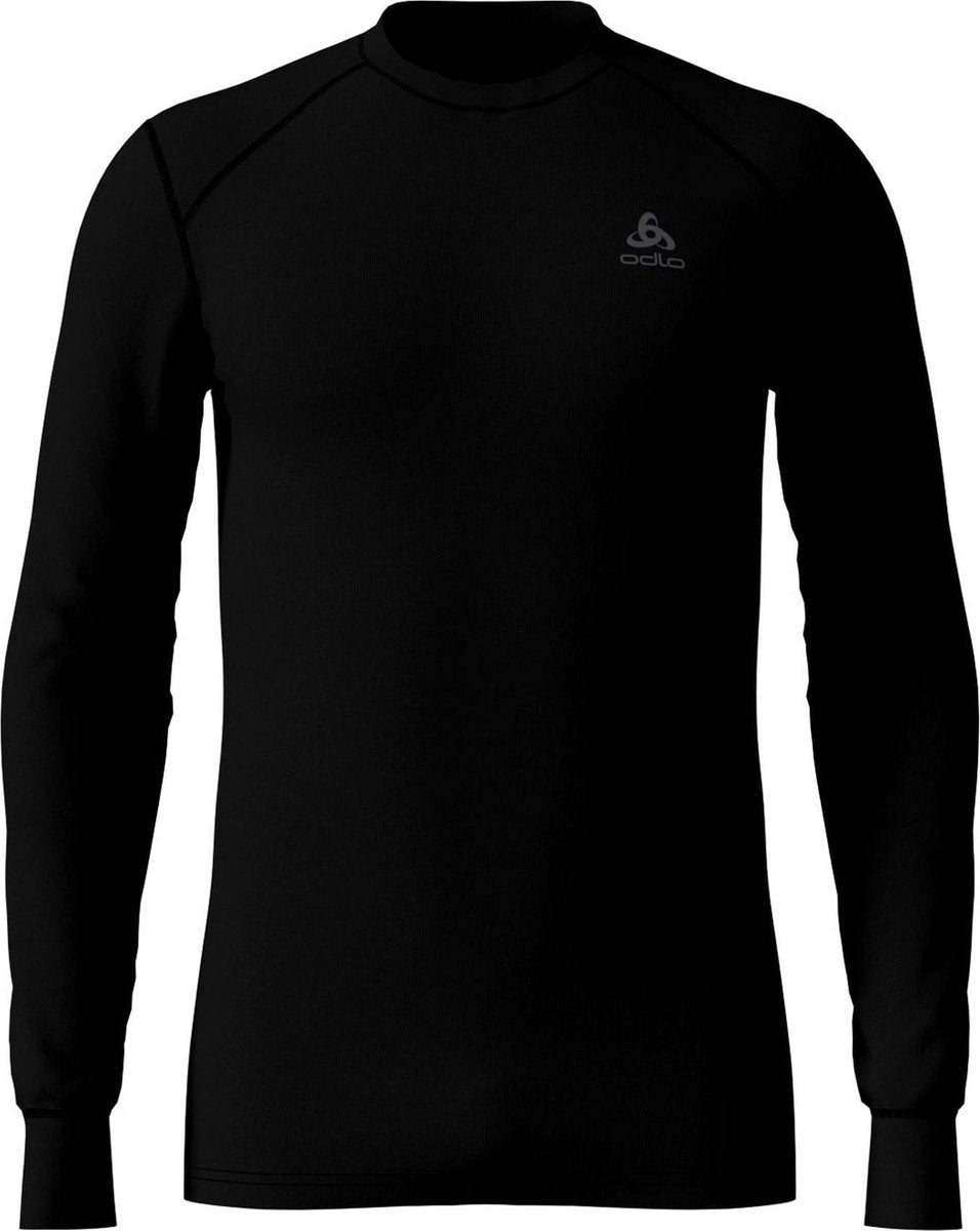 Odlo Warm Shirt L/S Crew M Sportshirt - Maat XL  - Mannen - zwart