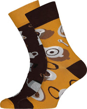 Toffe Sokken - Gekke Sokken - Leuke Sokken - Coffee Lover - Maat: 35 t/m 38