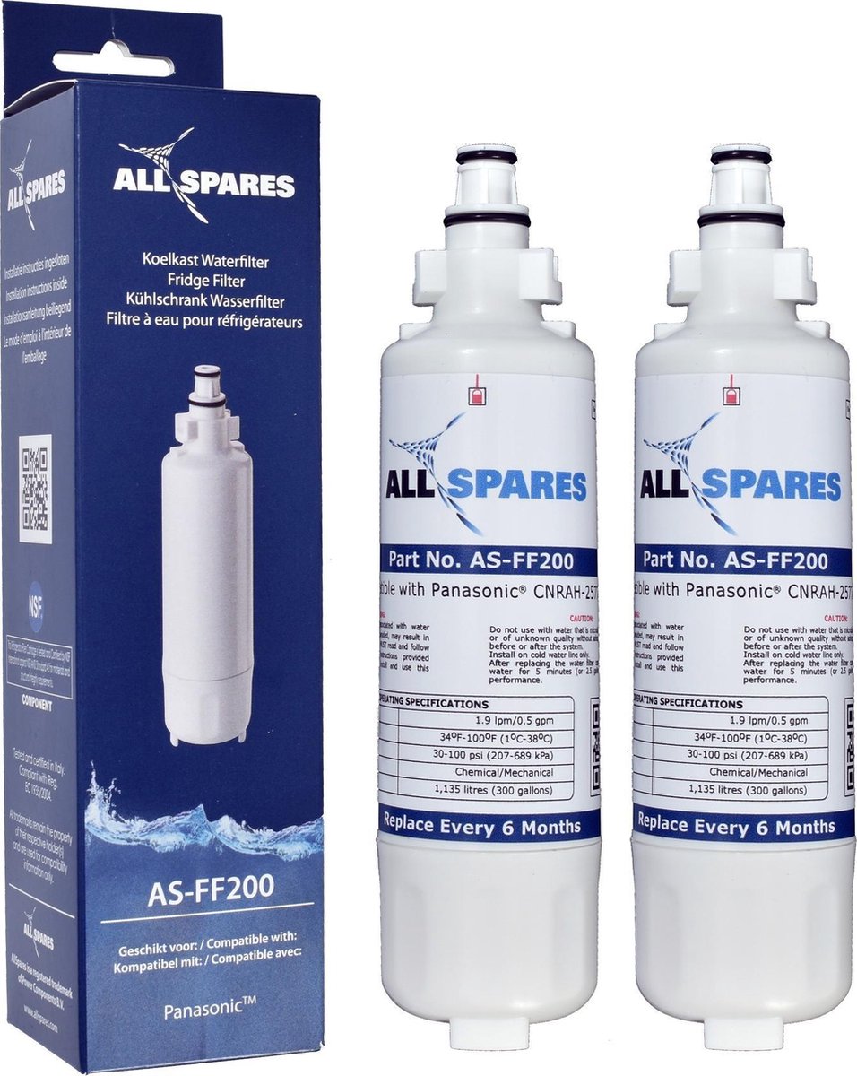 Panasonic CNRAH-257760 Waterfilter - Waterfilter van AllSpares - 2 Waterfilters