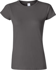 Gildan Dames Zachte Stijl Korte Mouw T-Shirt (Houtskool)