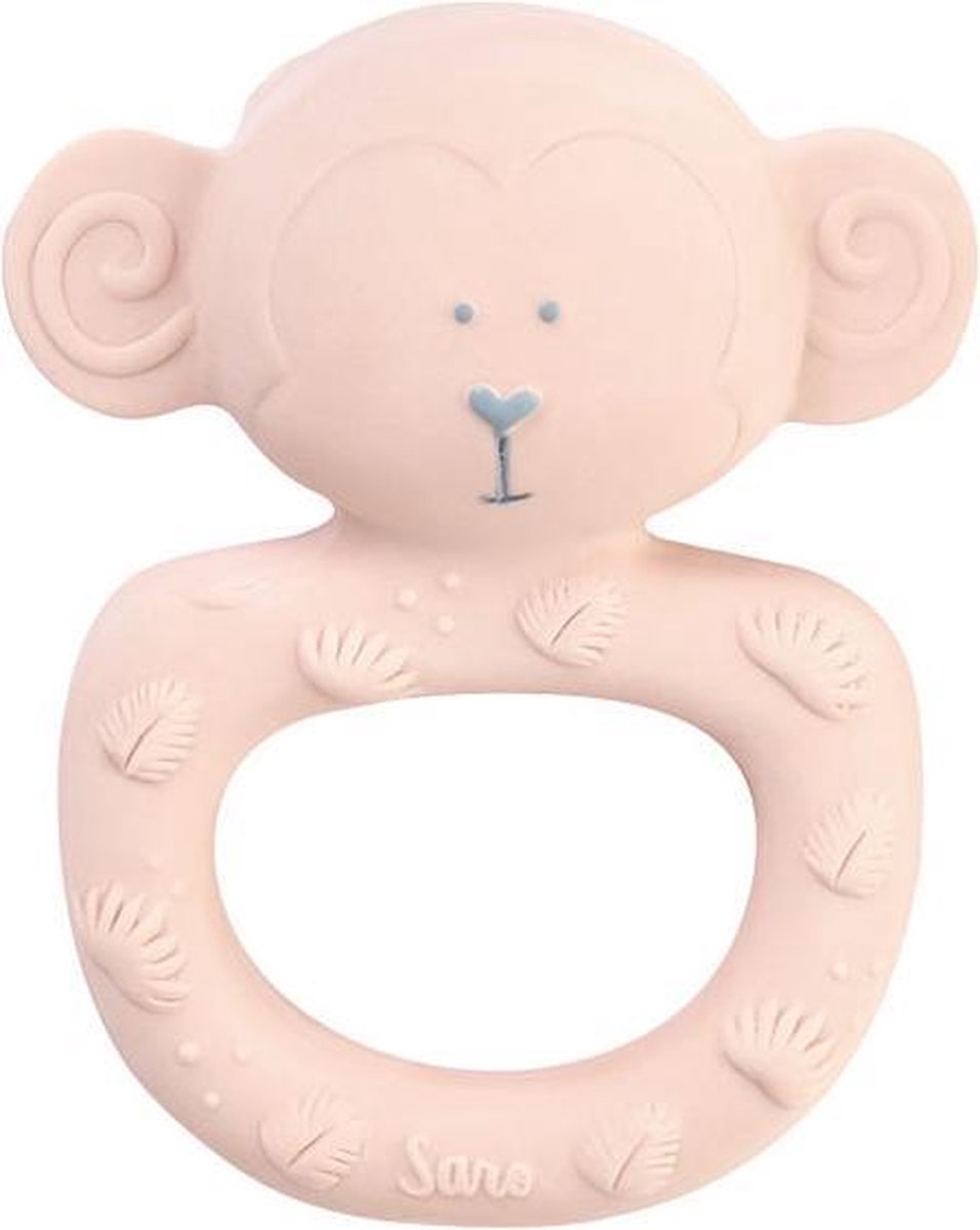 bijtring Jungle Party rubber roze