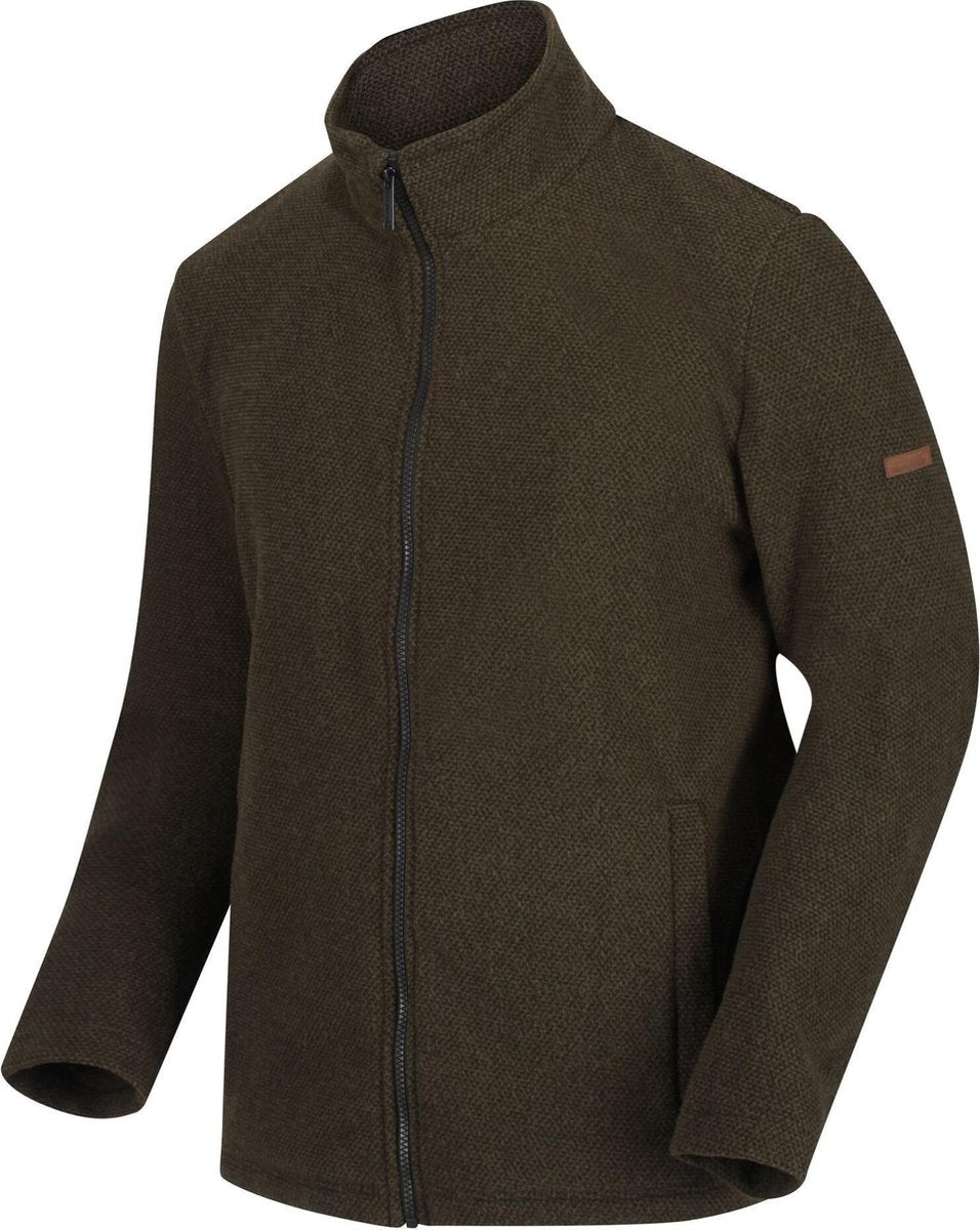 Esdras Fleece met honingraatpatroon en rits over de volle lengte van Regatta voor Heren