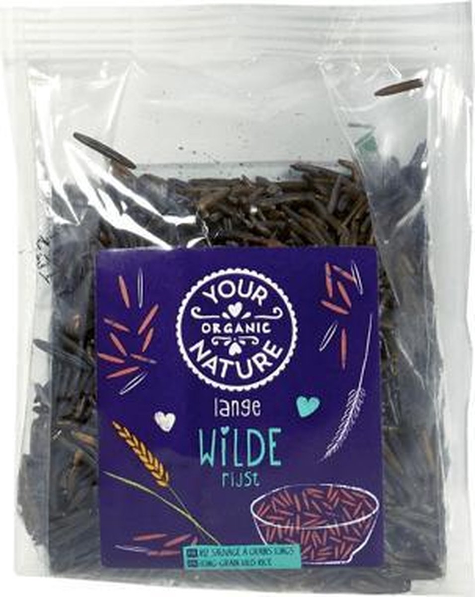 Wilde rijst Your Organic Nature - Zak 200 gram - Biologisch