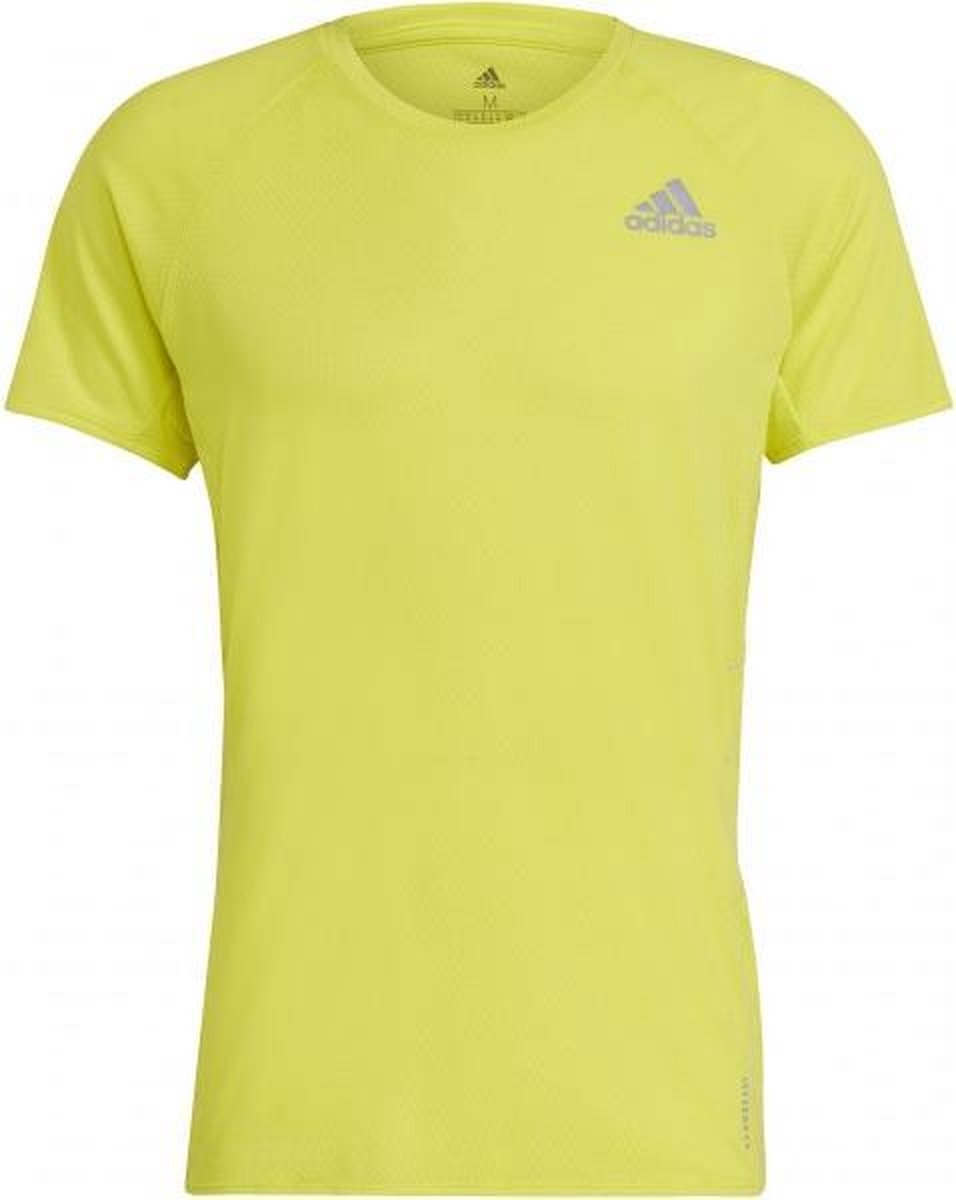 adidas Runner Shirt Heren - geel - maat M
