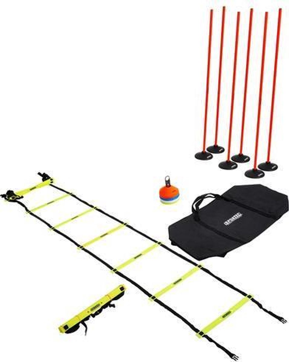 Trainingsset Basic - trainingsladder - afbakenbollen - sportpalen
