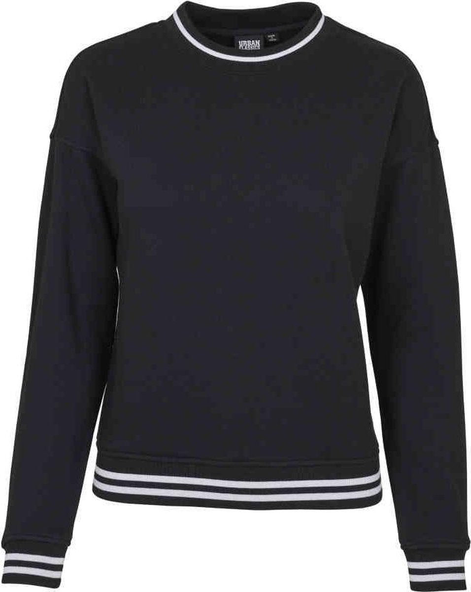 Urban Classics Sweater/trui -5XL- College Sweat Crew Zwart