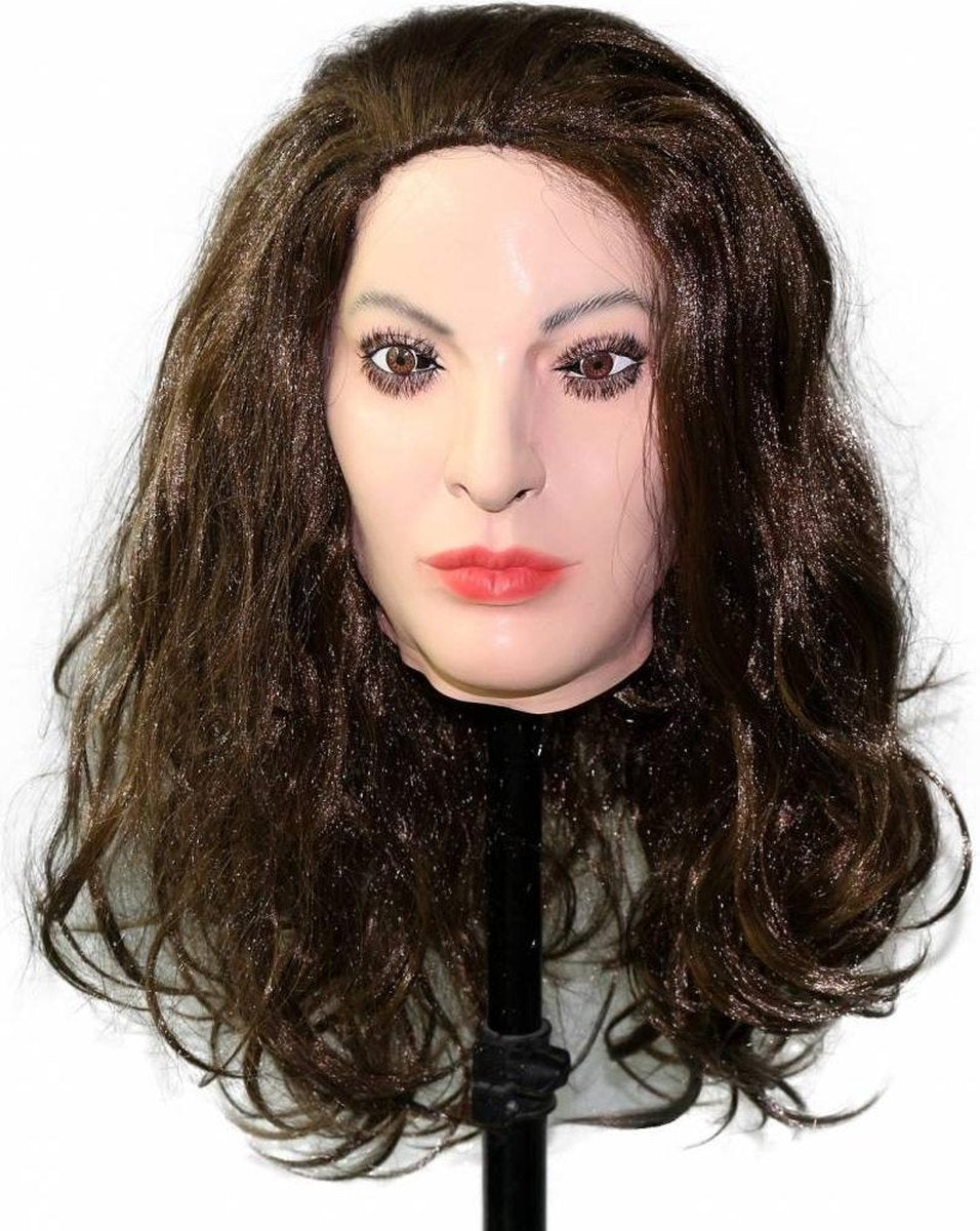 Vrouwenmasker (bruin haar)