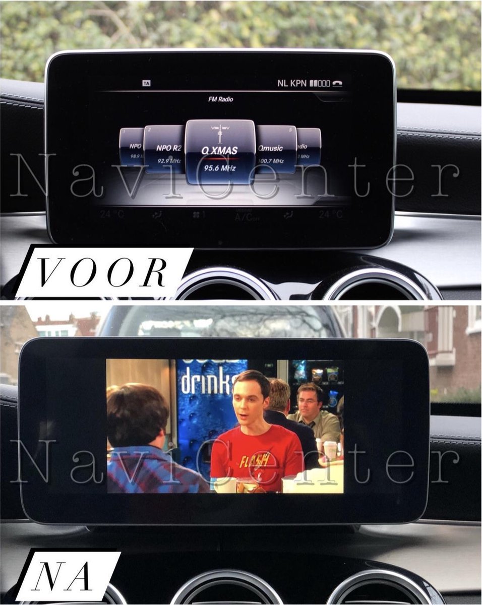 Mercedes Benz C klasse w205 2014-2018 4+64GB 10.25 inch Android 10 systeem met wireless ingebouwde CarPlay