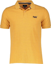 Superdry Polo - Slim Fit - Oker - 3XL Grote Maten