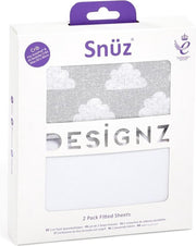Snuz Hoeslakens voor co sleeper  - 2 pack - 45X90cm - Multi Rainbow