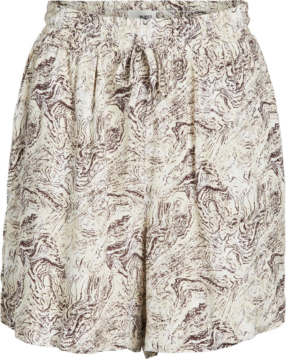 Object OBJKINNA HW SHORTS Silver Gray Dames short - Maat 40