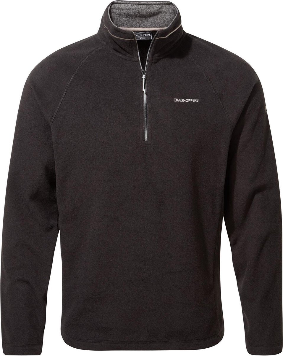 Craghoppers Trui Corey Vi Half Zip Heren Polyester Zwart Mt L