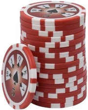 Royal Flush ABS Chips 5 rood (25 stuks)