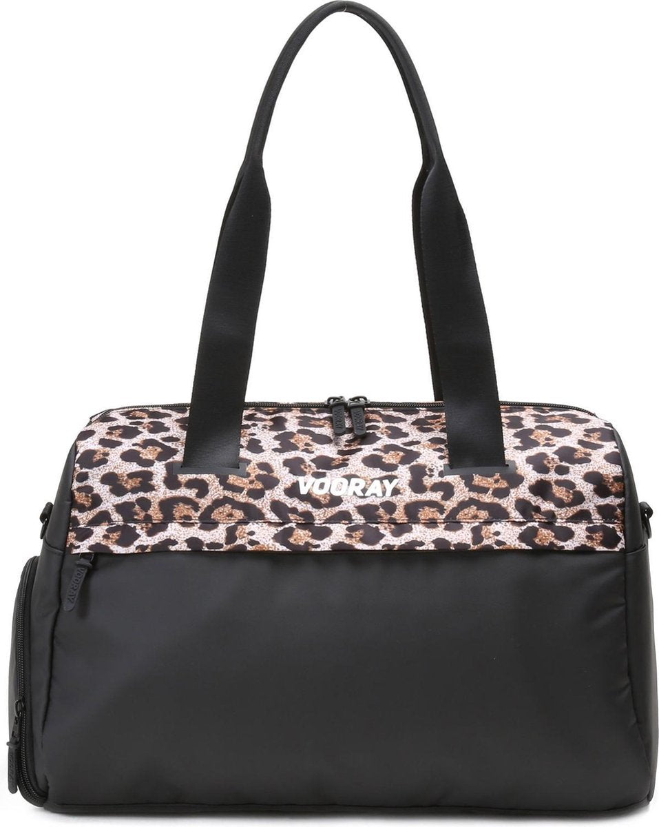 Vooray Trainer Duffel - 25 L Sporttas met schoenenvak & waterdicht compartiment (Cheetah)