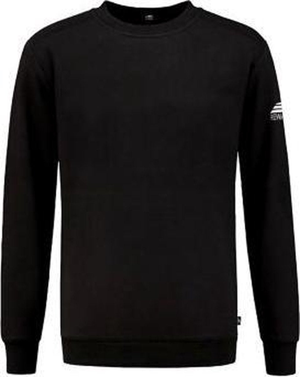 REWAGE Sweater Premium Heavy Kwaliteit - Heren - Zwart - L